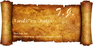 Tanács Judit névjegykártya